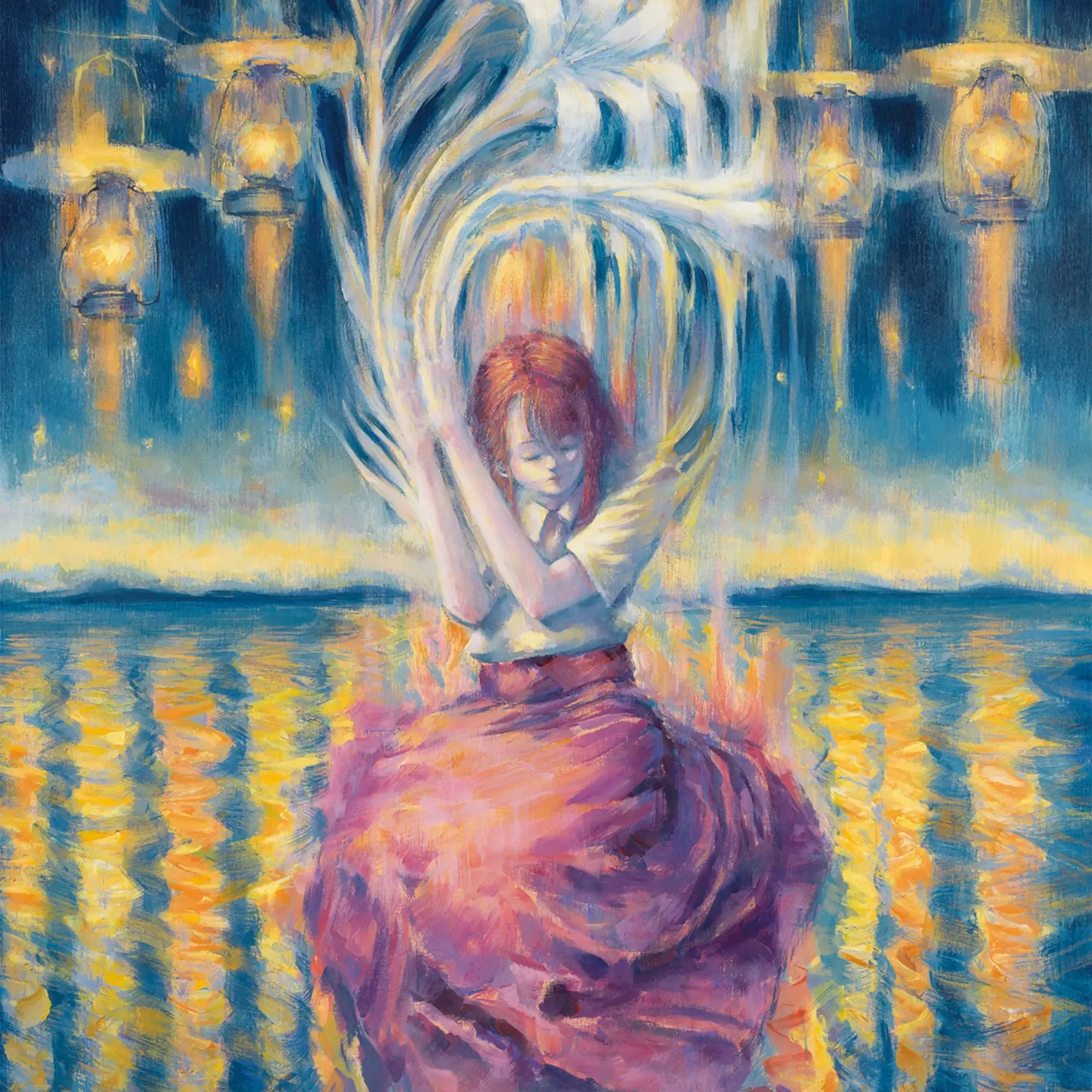 art for Yorushika's song 第一夜