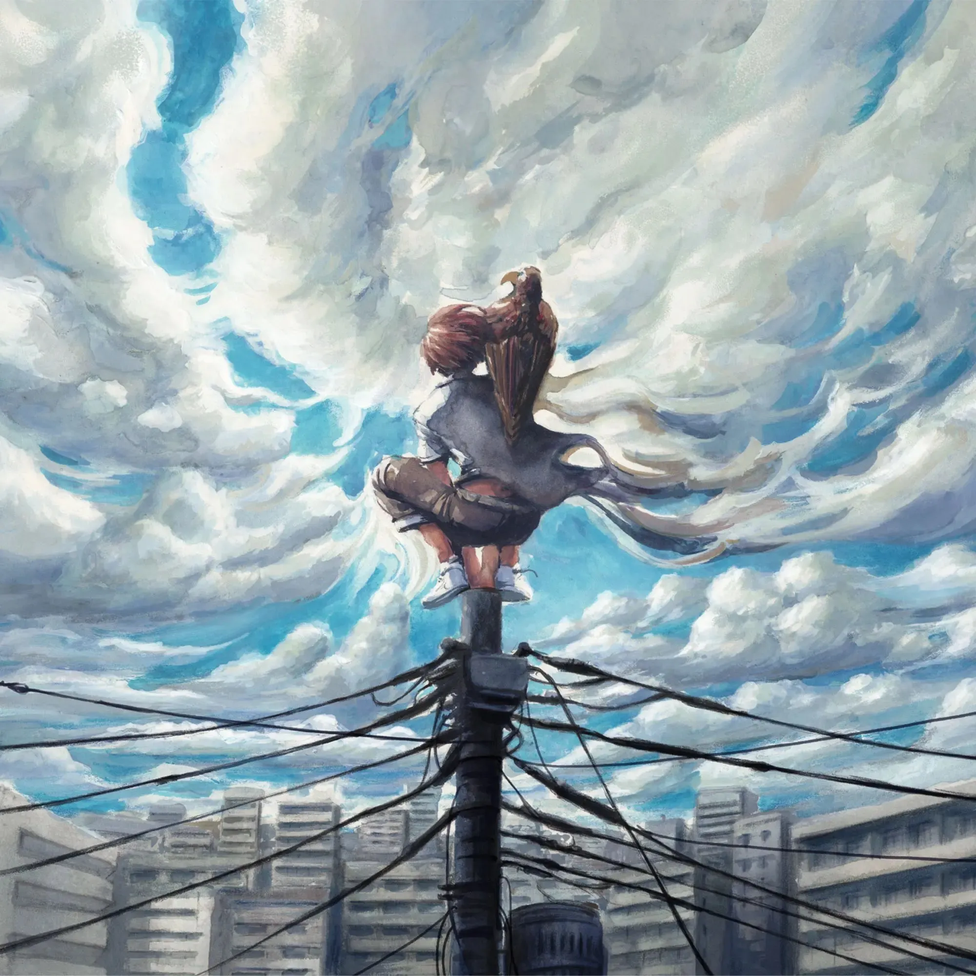art for Yorushika's song 又三郎