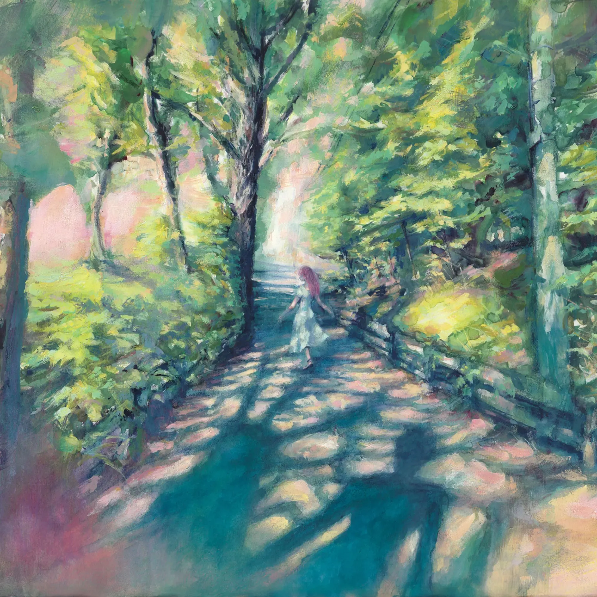 art for Yorushika's song 夏の肖像